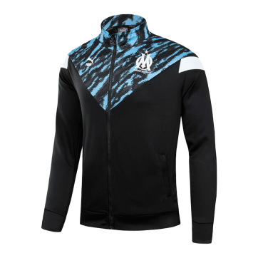 Marseilles Kid's Training Kit (Jacket+Pants) High Neck Collar Blue&Black 2021/22