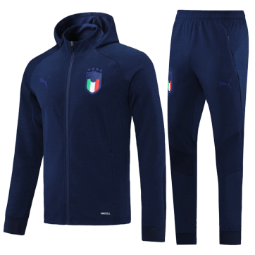 Italy Hoodie Training Kit (Jacket+Pants) Navy 2021/22